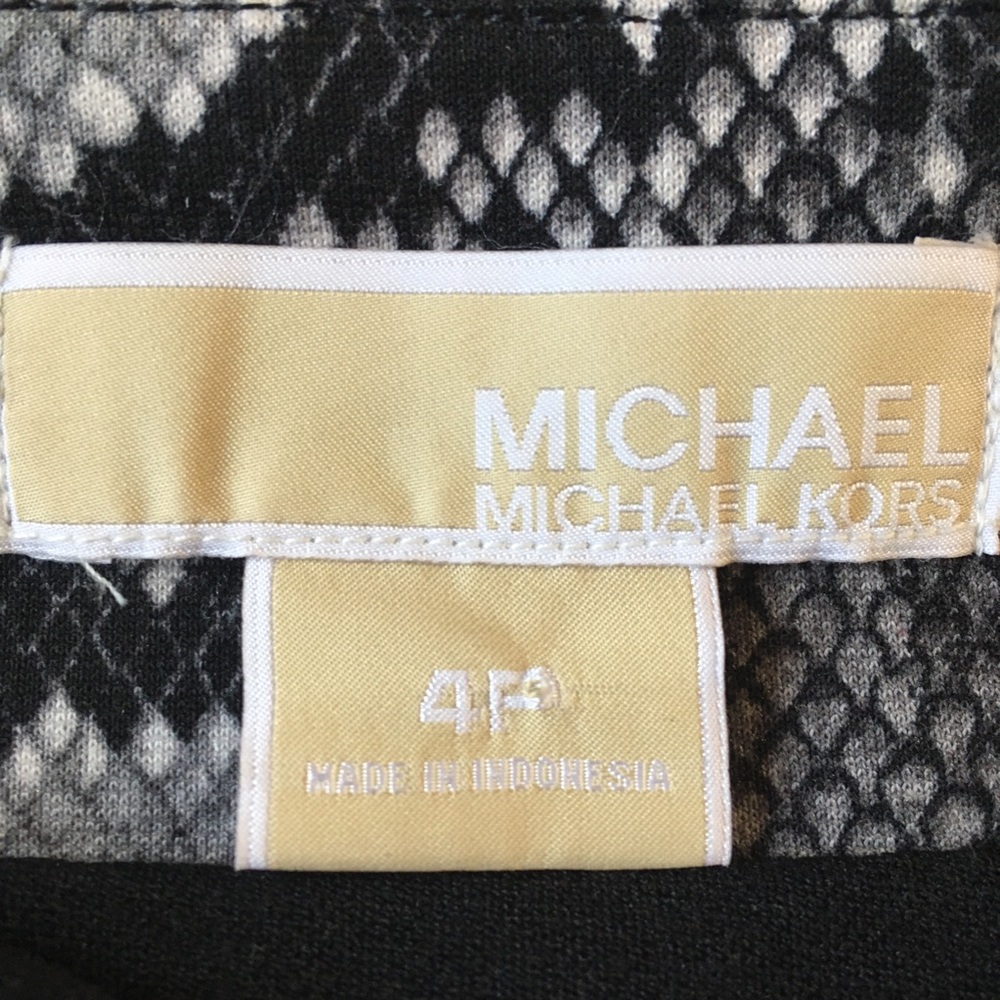 MK Snakeskin Zipper Pencil Skirt - Picture 5 of 7